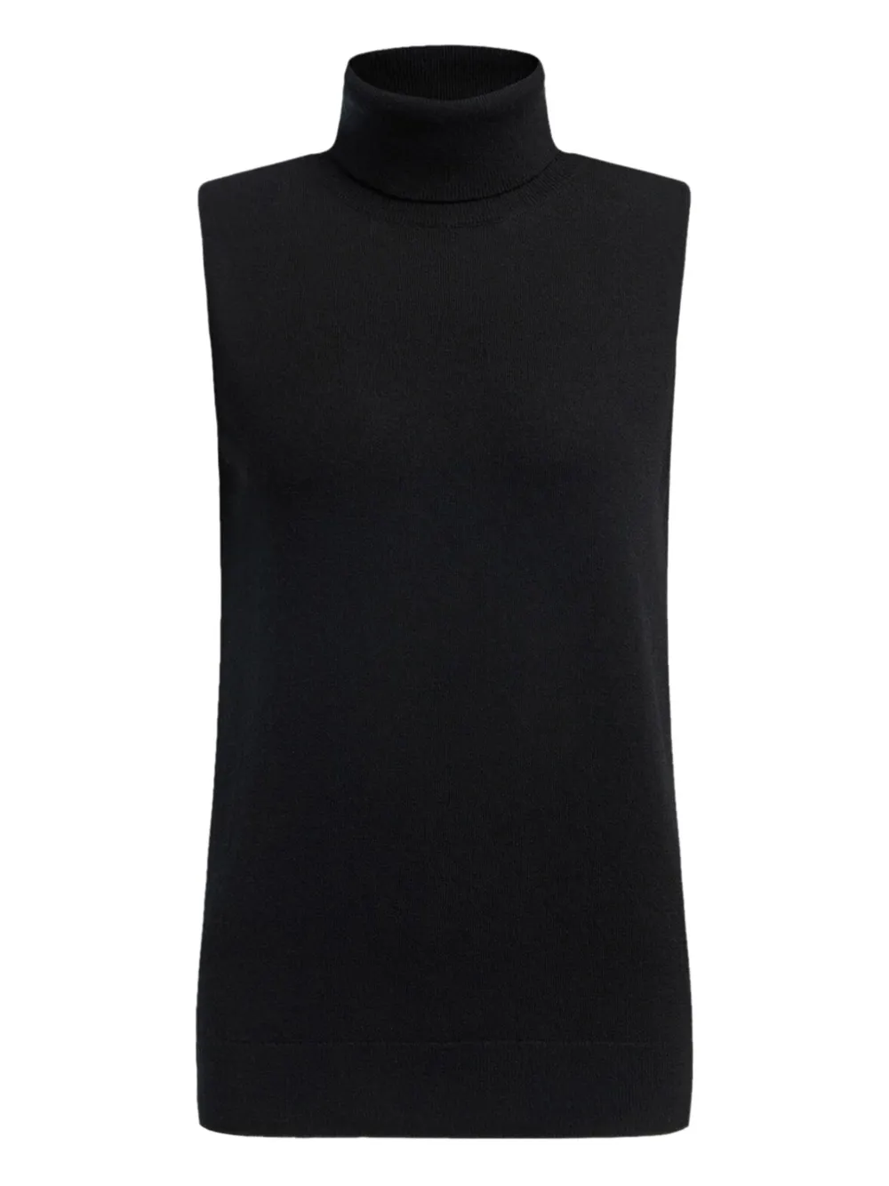 12 STOREEZ Mouwloze top met col Zwart