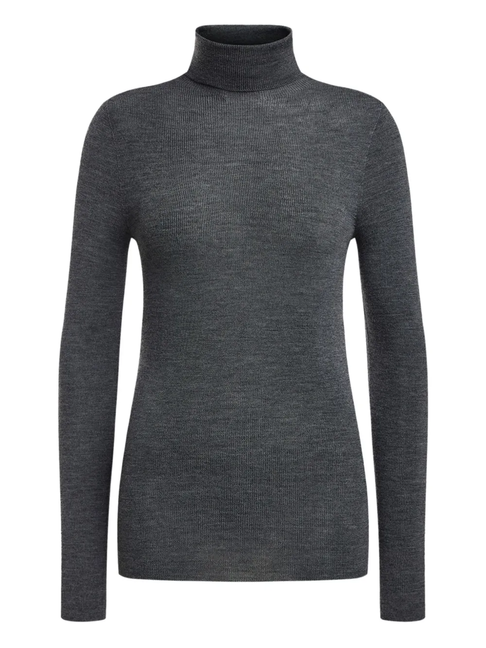 12 STOREEZ ribbed turtleneck sweater | Grey | Image 1