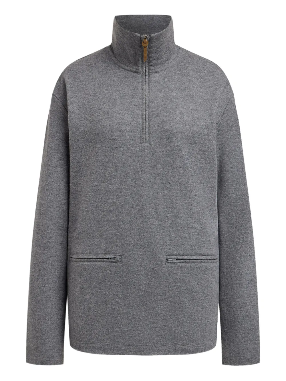 12 STOREEZ Sweater met hoge hals Grijs