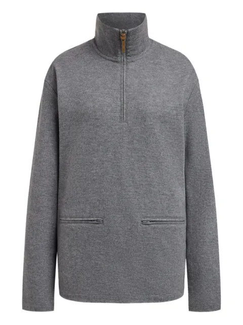 12 STOREEZ half-zip high-neck sweatshirt