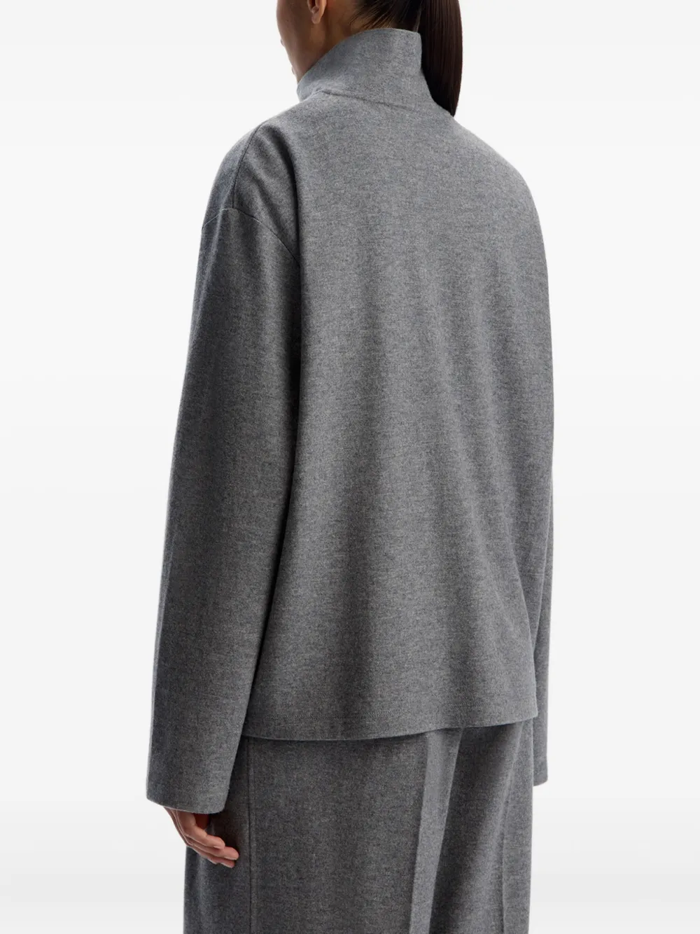 12 STOREEZ Sweater met hoge hals Grijs
