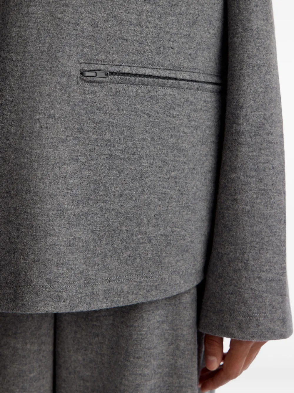 12 STOREEZ Sweater met hoge hals Grijs