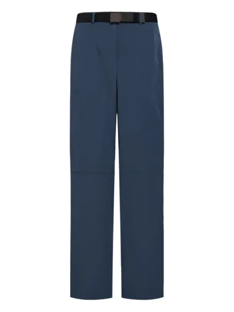 12 STOREEZ belted side-zip straight trousers