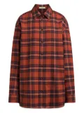 12 STOREEZ flannel plaid shirt - Red