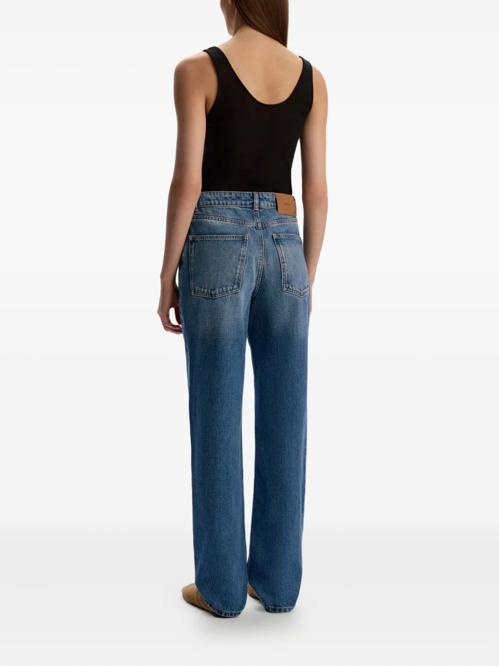 12 STOREEZ Jeans met logopatch Blauw