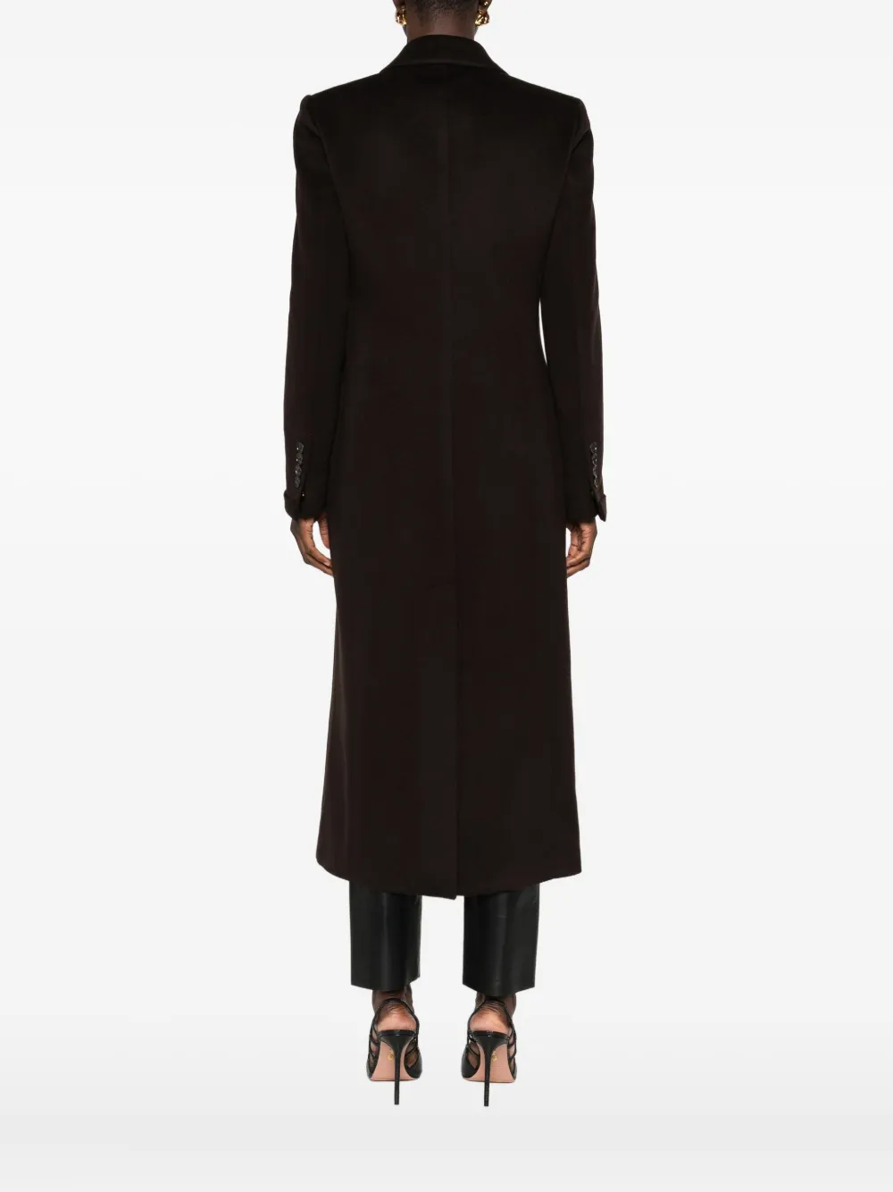 TOM FORD Mantel met dubbele rij knopen Bruin