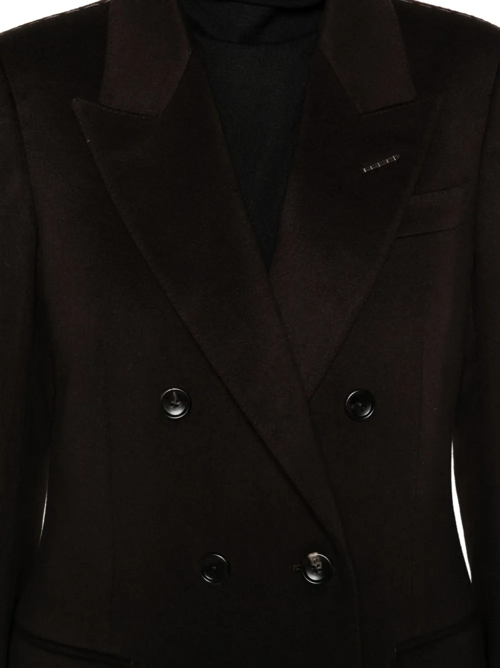 TOM FORD Mantel met dubbele rij knopen Bruin