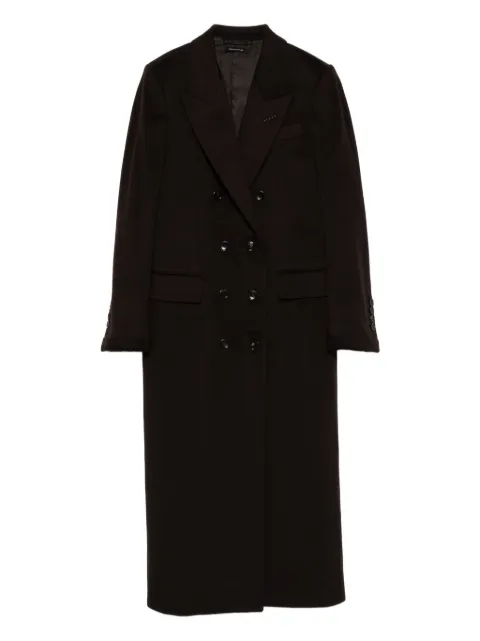 TOM FORD double-breasted silk coat