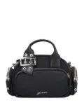 GANNI mini Polochon buckle-detail top-zip tote bag - Black