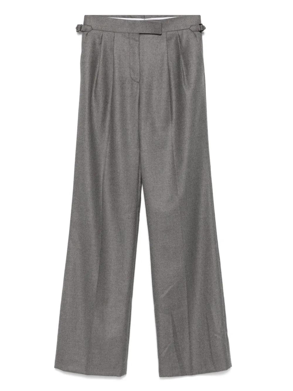 TOM FORD Broek met geplooide voorkant en riemlussen Grijs