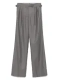 TOM FORD pleated-front buckle-tabs trousers - Grey
