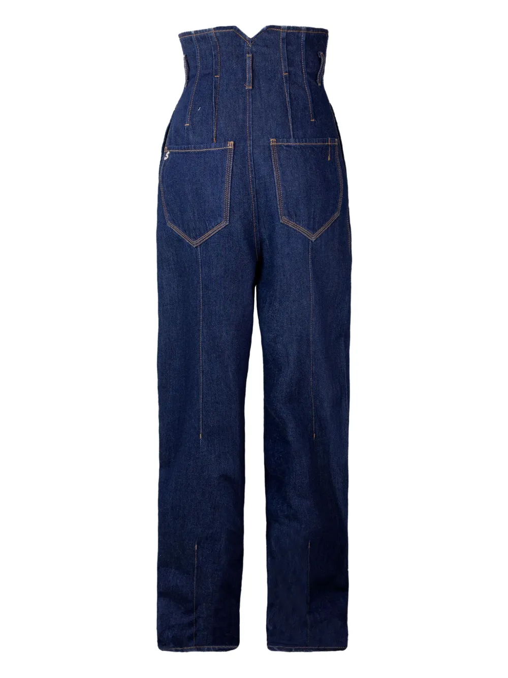 Sportmax High-waist jeans met afwerking Blauw