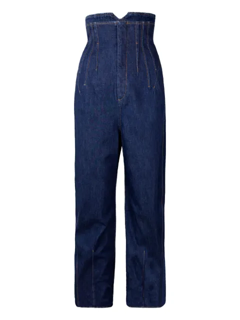 Sportmax high-waisted seamed jeans