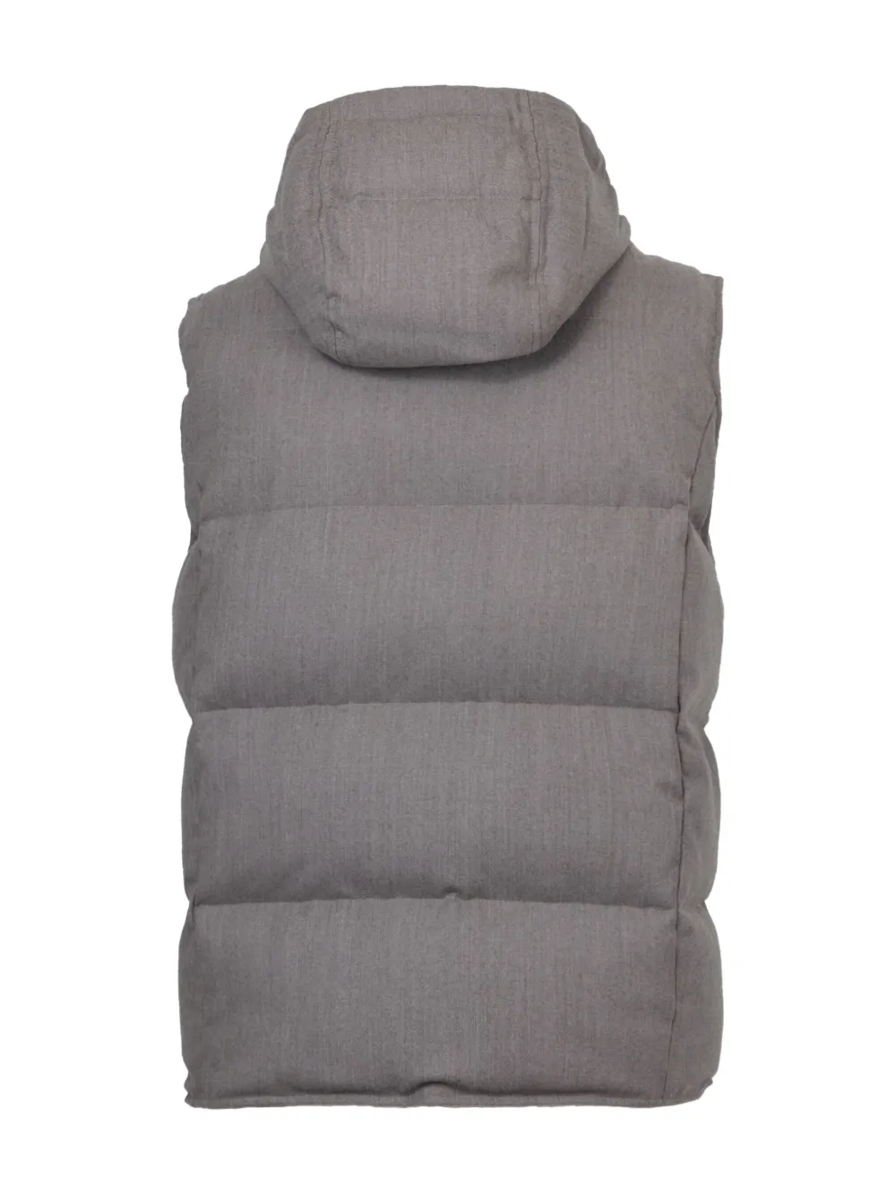 Eleventy Bodywarmer met capuchon Grijs