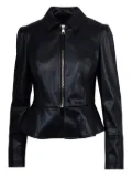 LIU JO peplum zip-front jacket - Black