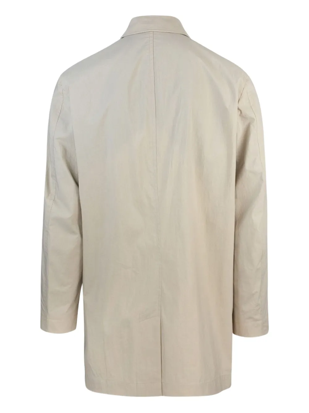 Paul Smith Button-fastening Collared Coat In Neutral
