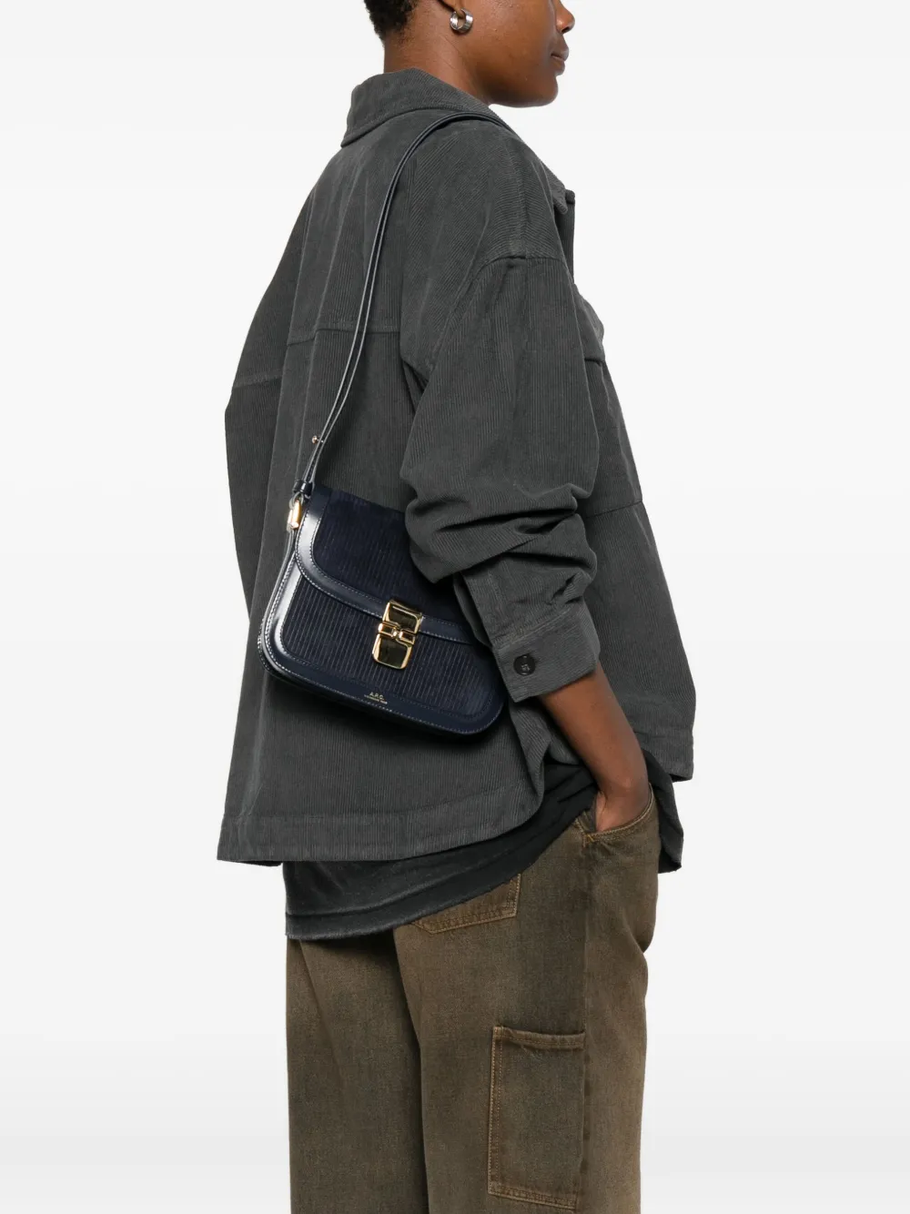 A.P.C. Grace kleine schoudertas - Blauw