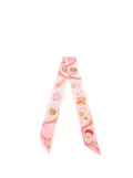 Hermès Pre-Owned 2010-2025 Funny Ice Cream Silk Twilly Scarf scarves - Pink
