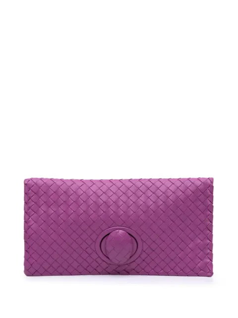 Bottega Veneta Pre-Owned 2012-2025 Nappa Intrecciato Turn Lock clutch bag