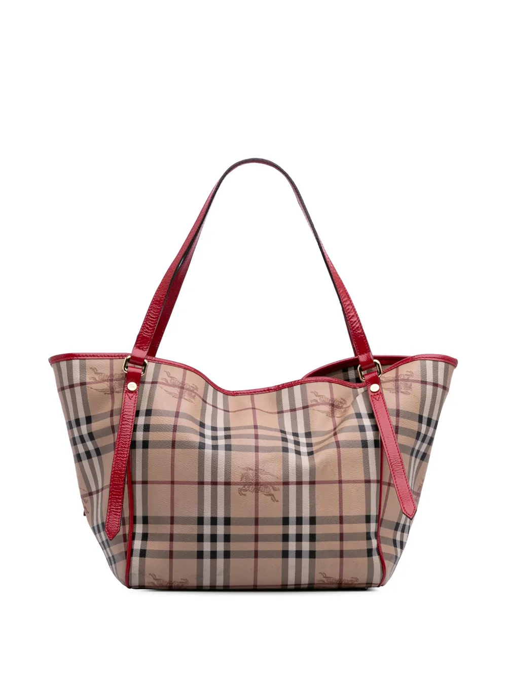 Burberry Pre-Owned 2000-2017 Small Haymarket Check Coated Canvas Canterbury tote bag | Brown | Image 1