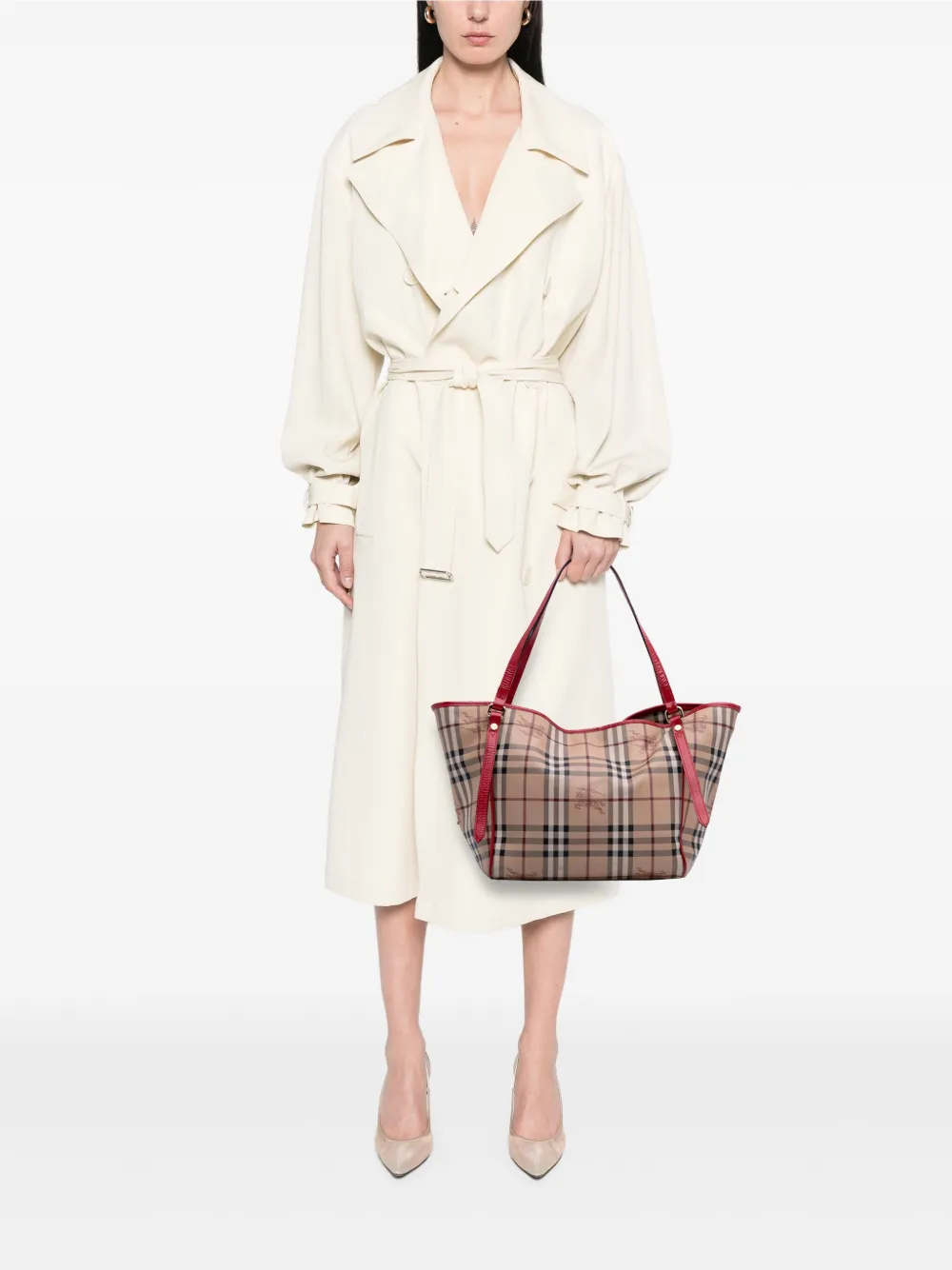 Burberry Pre-Owned 2000-2017 Small Haymarket Check Coated Canvas Canterbury tote bag | Pre-Owned | Image 2