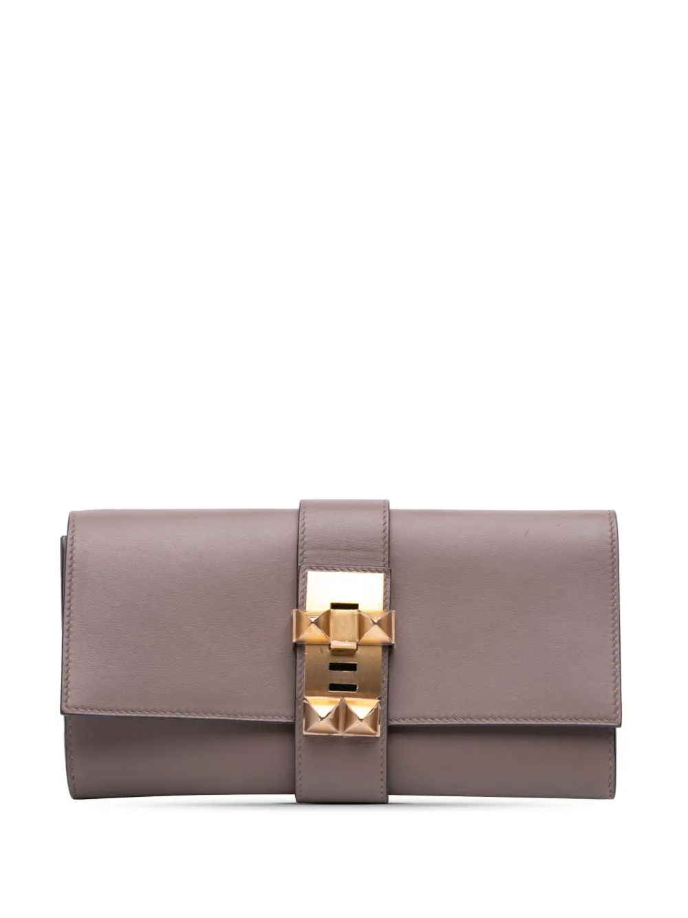 Hermès Pre-Owned 2018 スイフト メドール 23 クラッチバッグ - ブラウン Hermès Pre-Owned 2018 スイフト メドール 23 クラッチバッグ - ブラウン