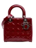 Christian Dior Pre-Owned 2019 Medium Patent Cannage Lady Dior satchel - Red