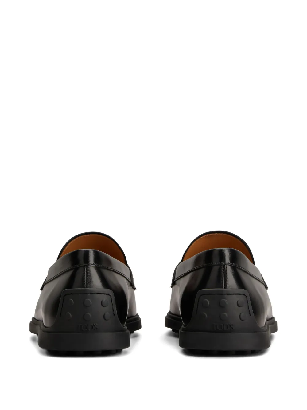 Tod's leather penny loafers Black
