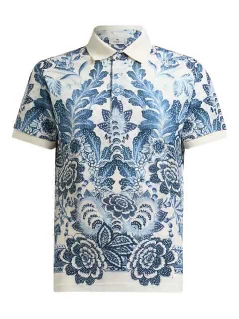 ETRO floral-print polo shirt