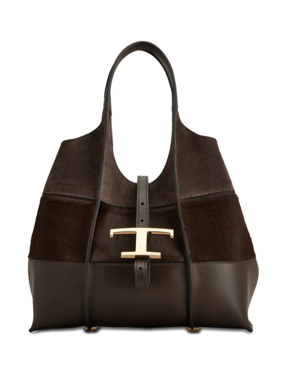 Tod's T-buckle suede leather tote bag | Brown | Image 1