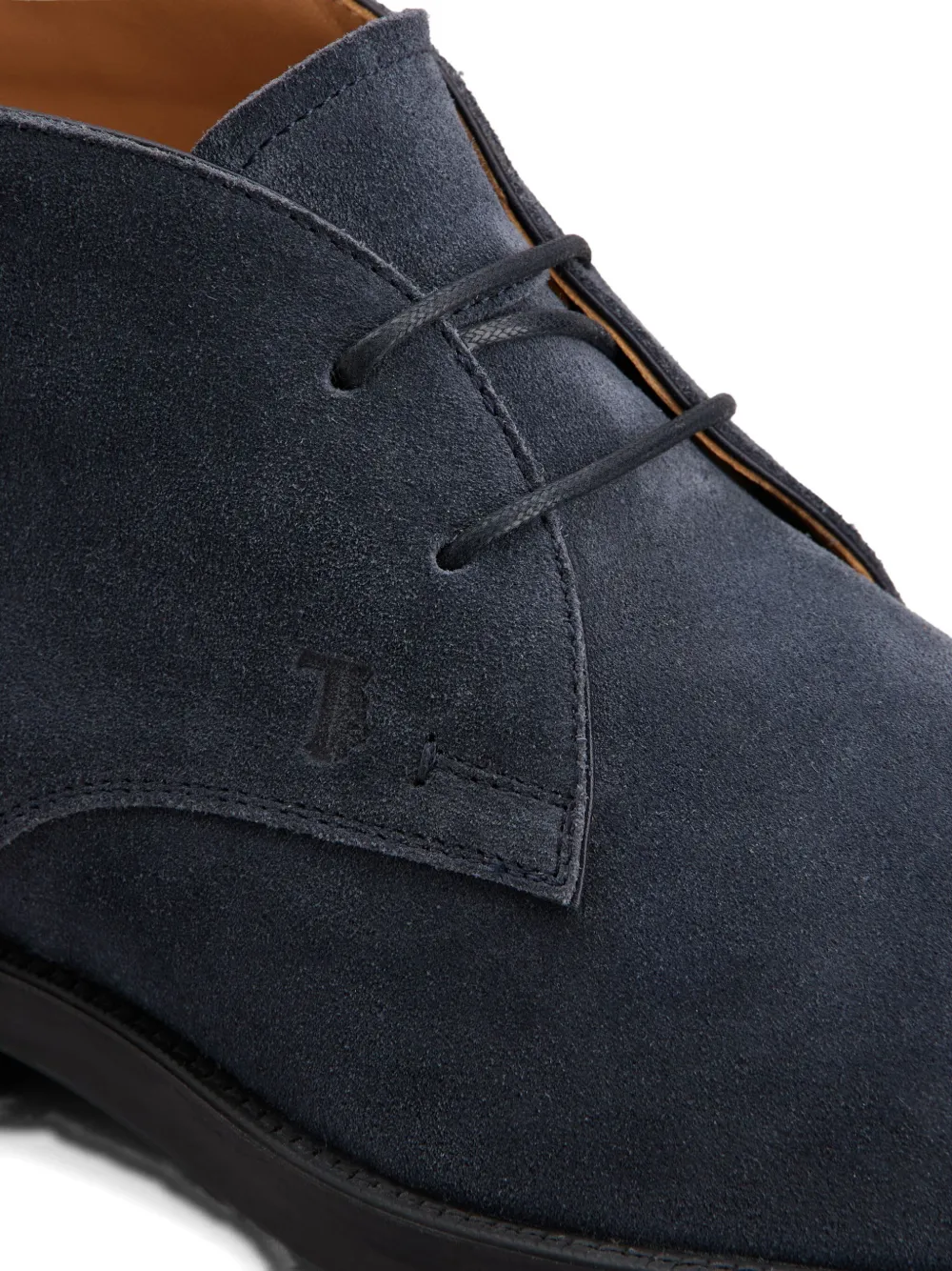 Tod's suede lace-up boots Blue