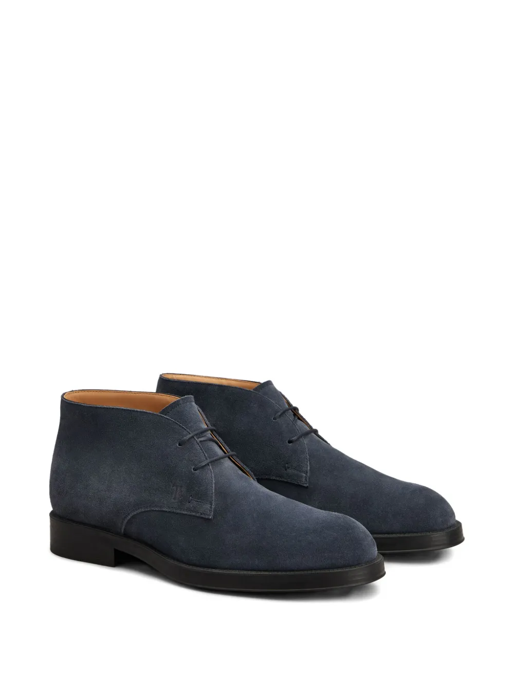 Tod's suede lace-up boots Blue