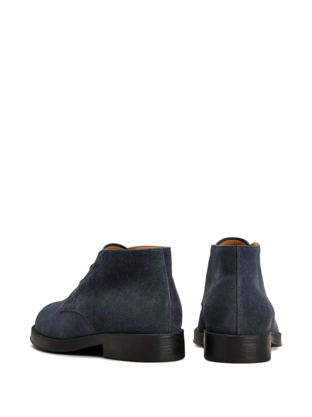 Tod's suede lace-up boots Blue