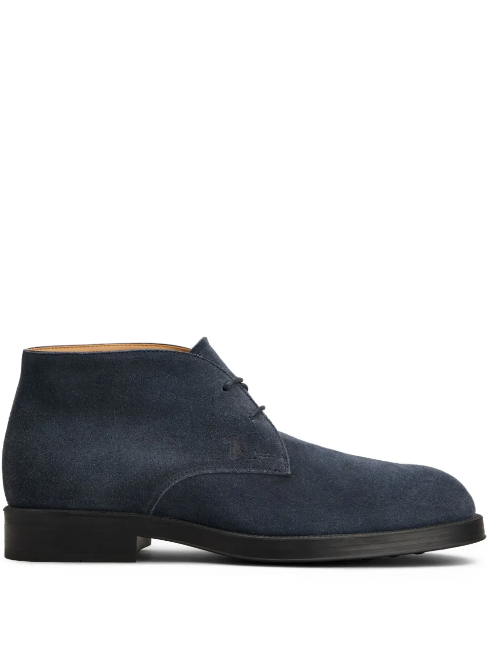 Tod's suede lace-up boots Blue