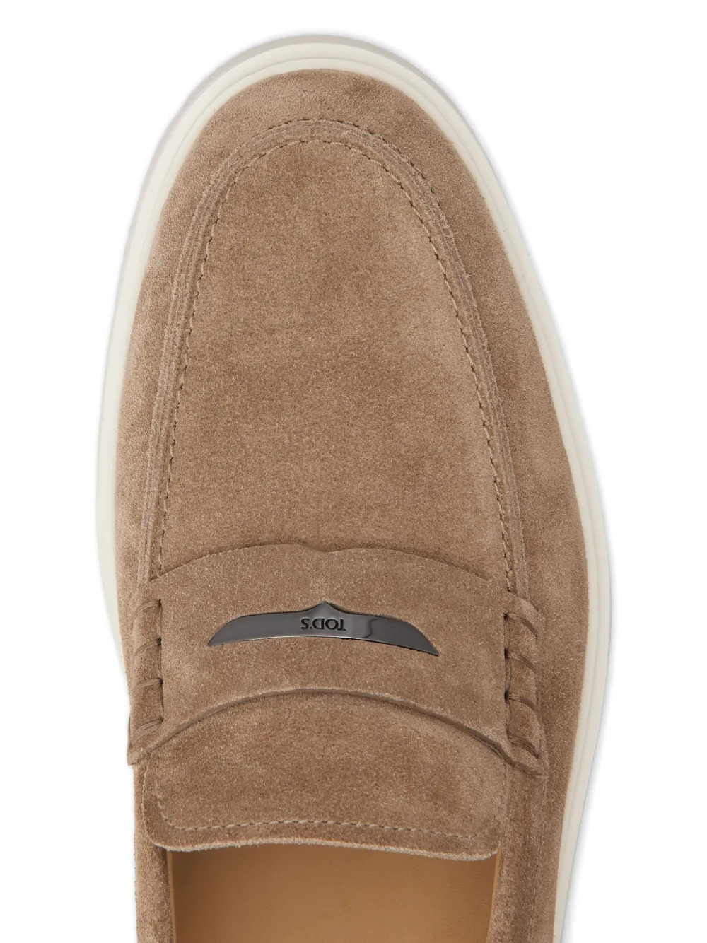 Tod's suede leather loafers Brown