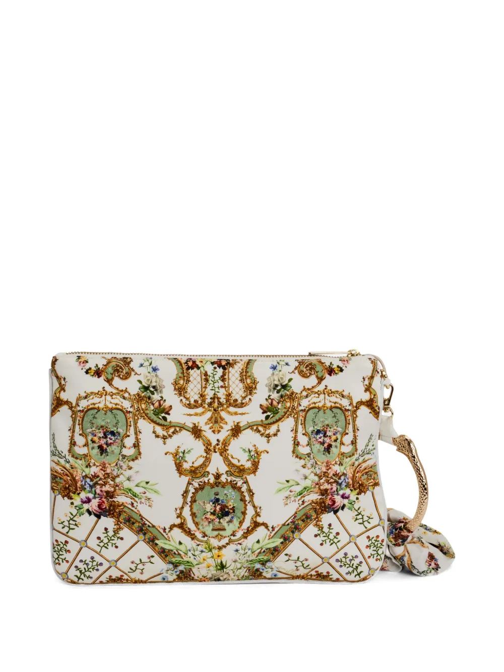 Camilla Zijden clutch Wit