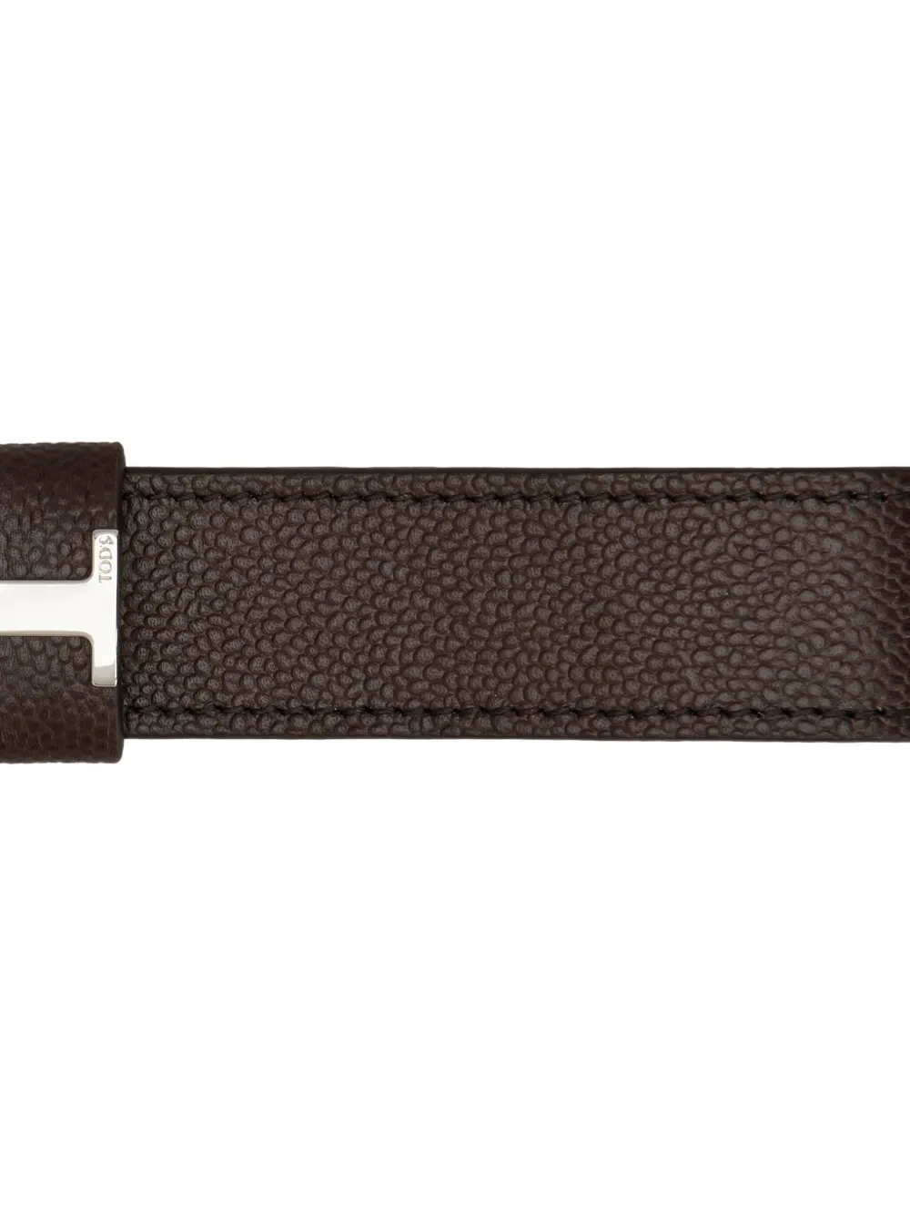 Tod's T Timeless Logo Keychain In Brown