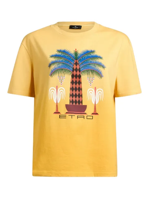 ETRO palm-tree print T-shirt
