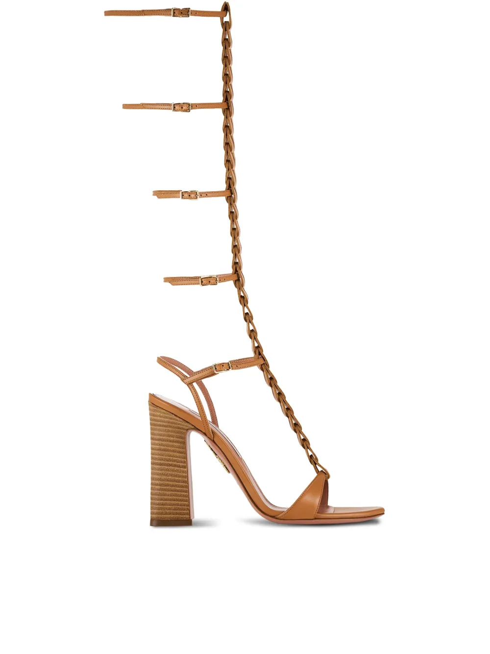 Aquazzura 105mm Gladiator sandals Brown