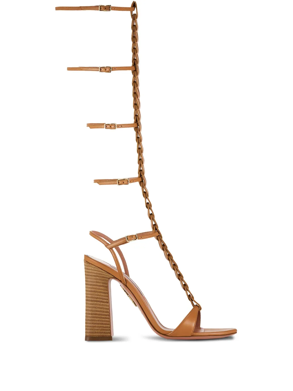 Aquazzura 105mm Gladiator sandals Brown