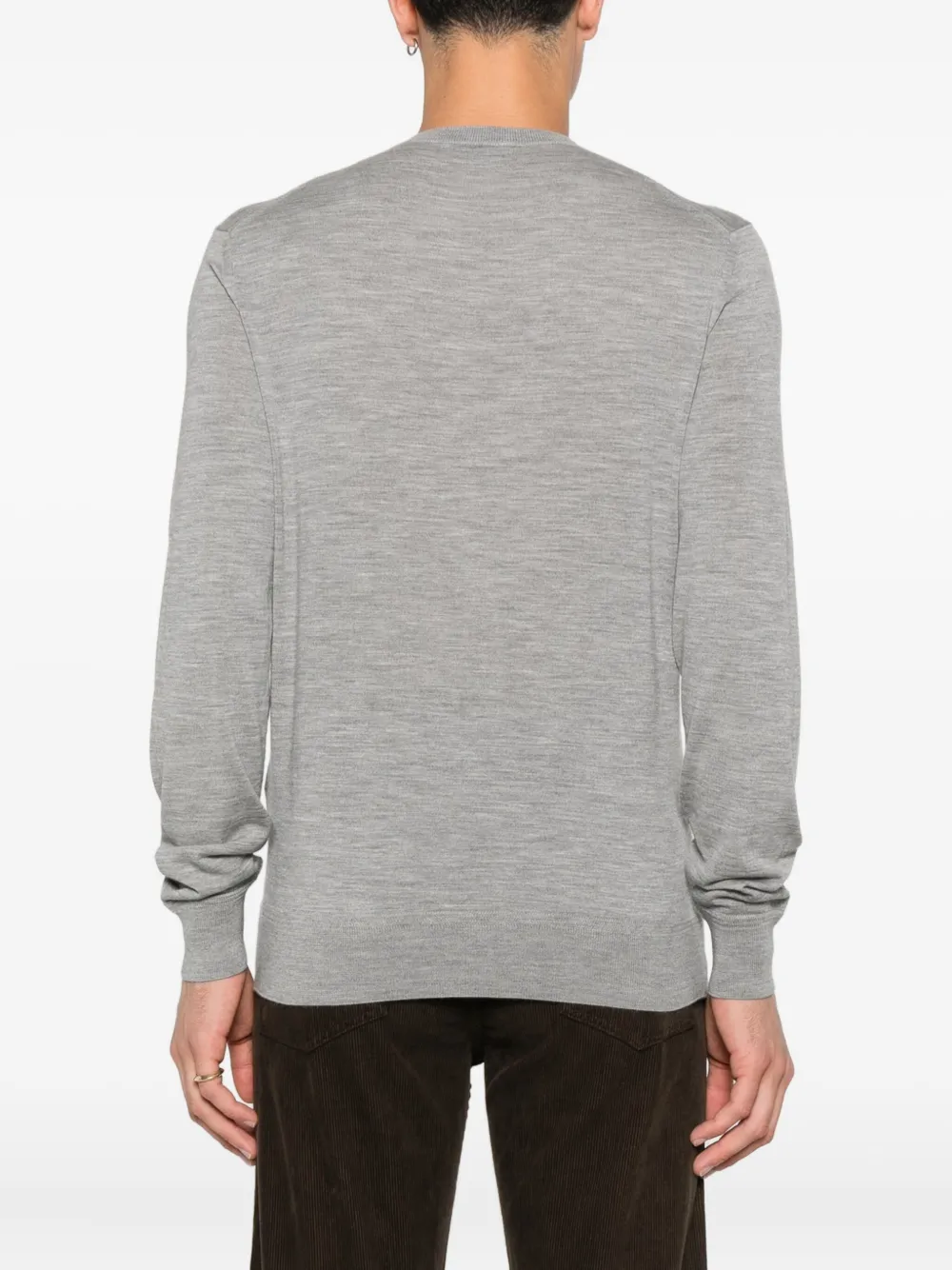 TOM FORD Wollen trui met ronde hals Grijs