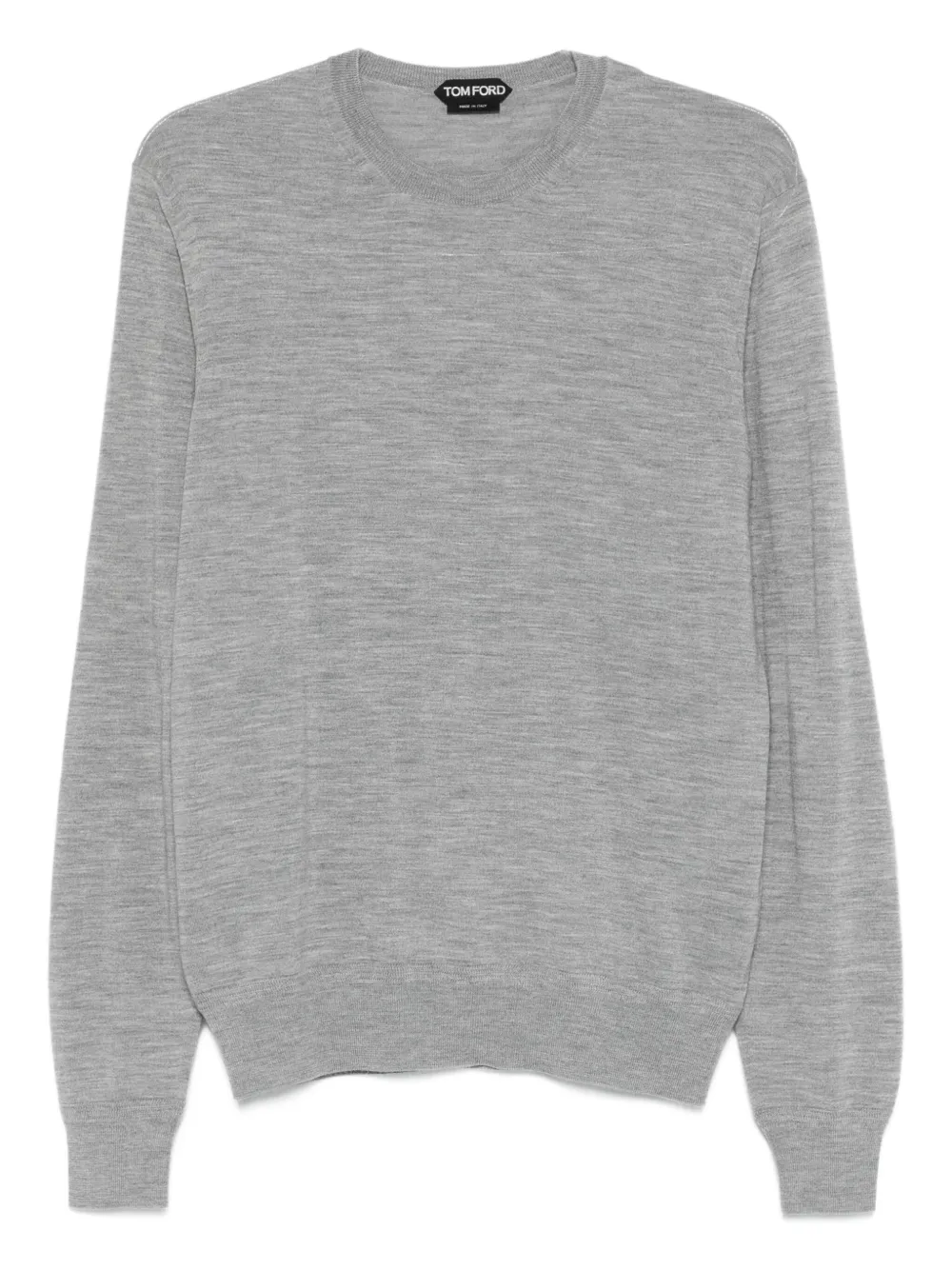 TOM FORD Wollen trui met ronde hals Grijs