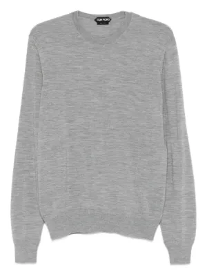 Saint Laurent Cassandre Sweater | Grey | FARFETCH