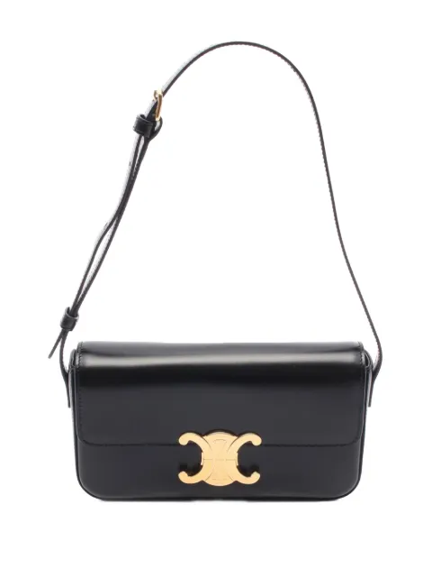 Céline Pre-Owned 2021-2025 シャイニー カーフ クロード ショルダーバッグ