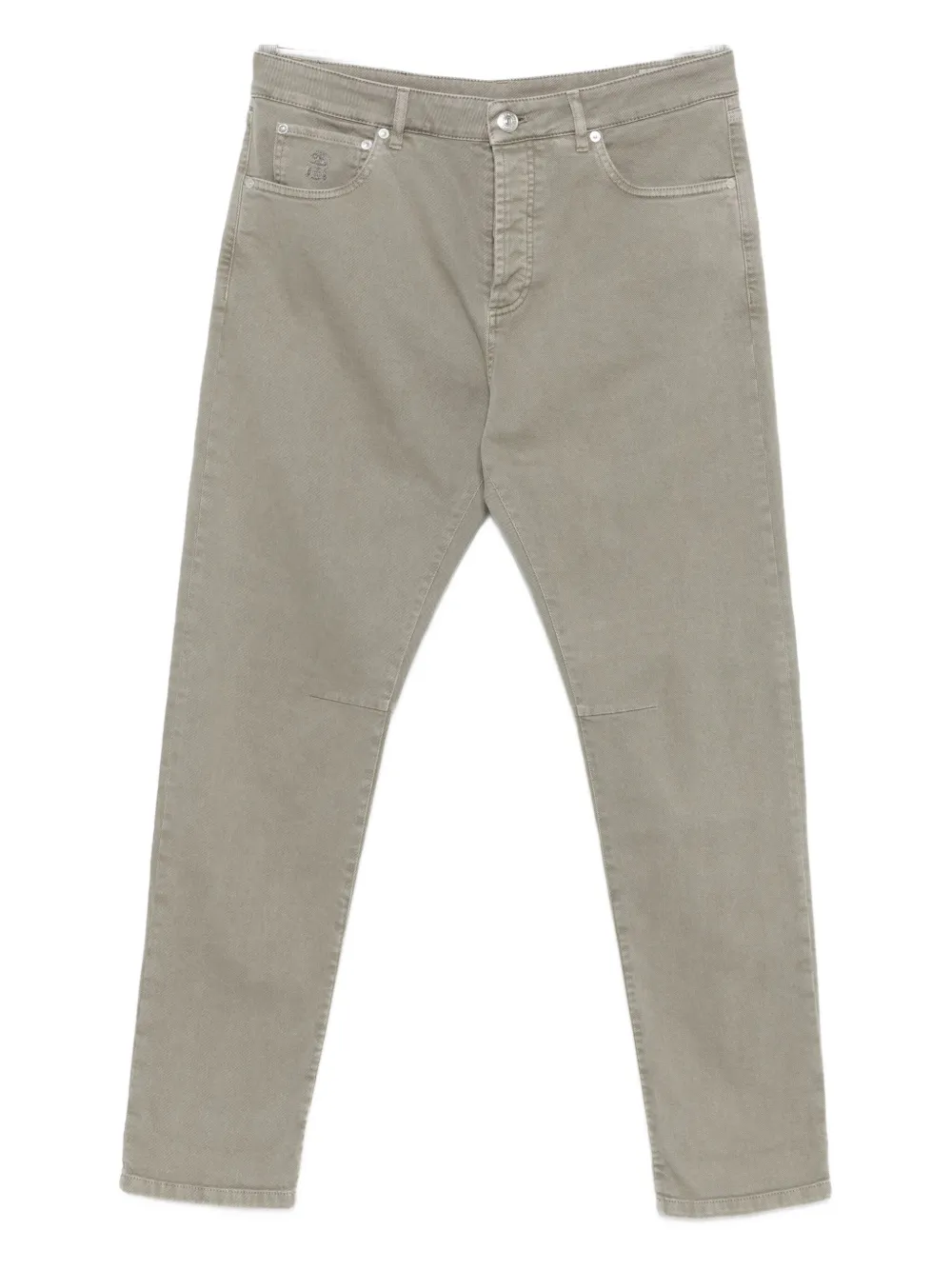 Brunello Cucinelli five-pocket jeans - Verde