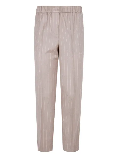 Peserico pinstripe elasticated-waist trousers