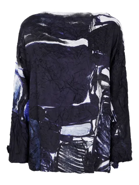 Daniela Gregis abstract-print silk blouse