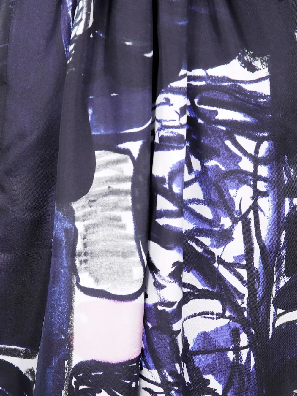 Daniela Gregis Abstract-print Drawstring Trousers In Blue
