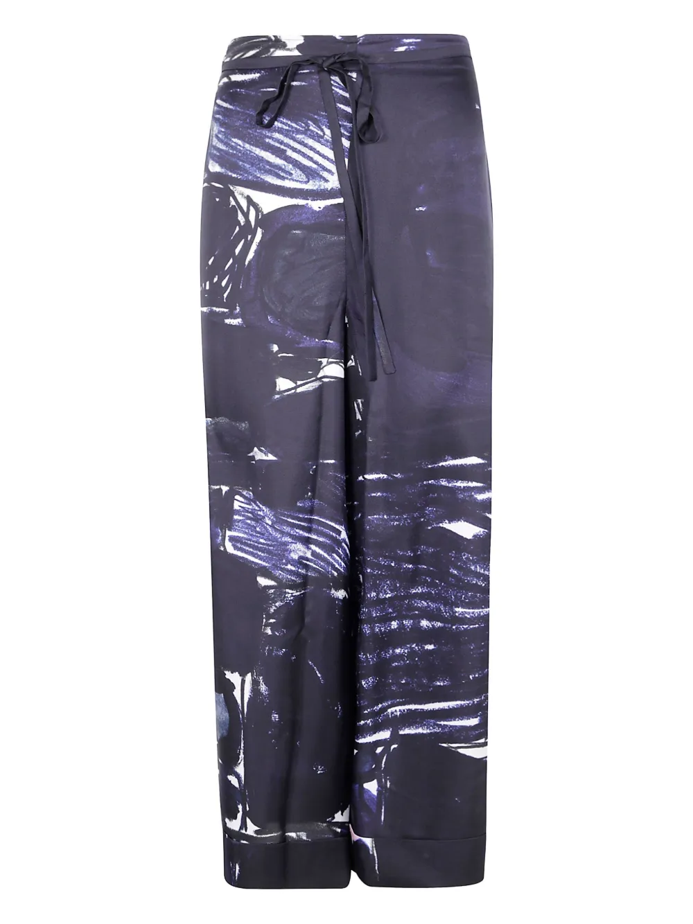 Daniela Gregis abstract-print drawstring trousers | Blue | Image 1