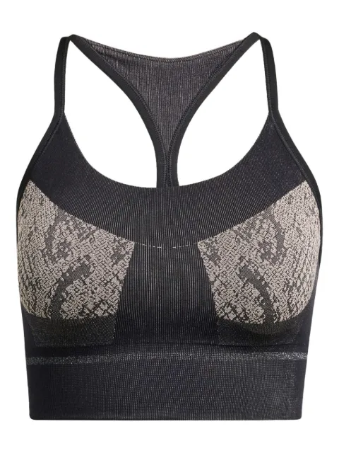 adidas by Stella McCartney حمالة صدر رياضية بطبعة جلد الثعبان